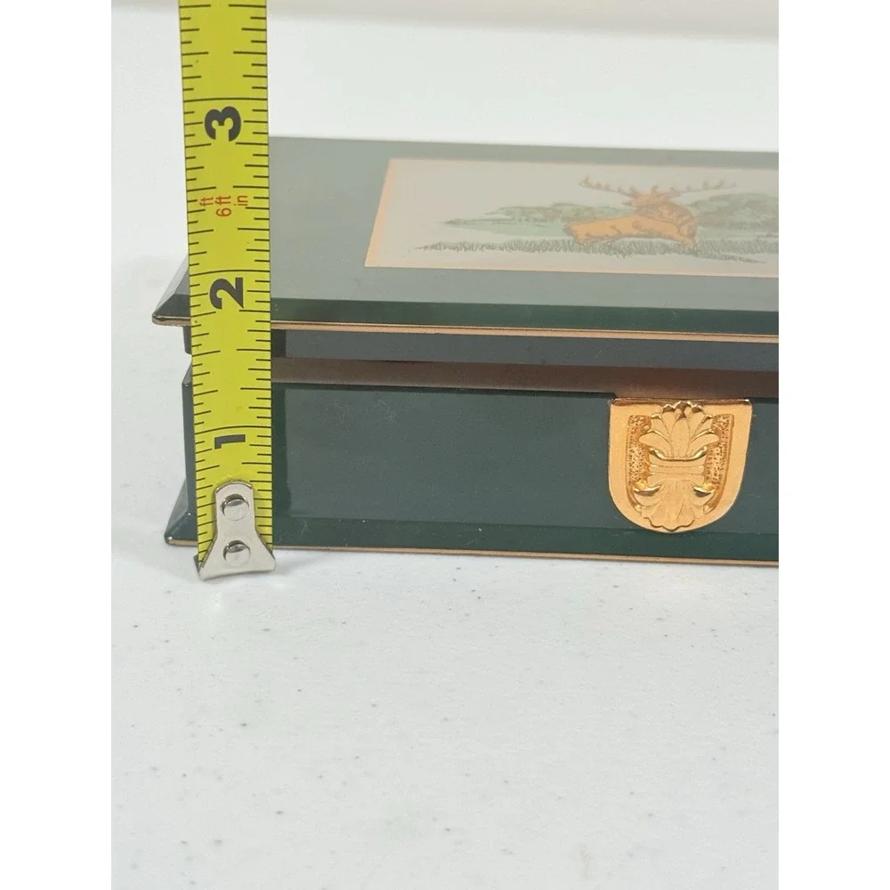 Colibri PWS-95120-C Quartz Pocket Watch & Folding Knife Elk Deer Gift Set W Case